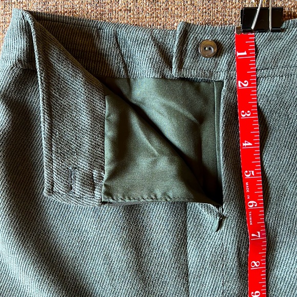Green Corduroy Midi Skirt - Picture 13 of 13